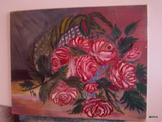 Panier de roses